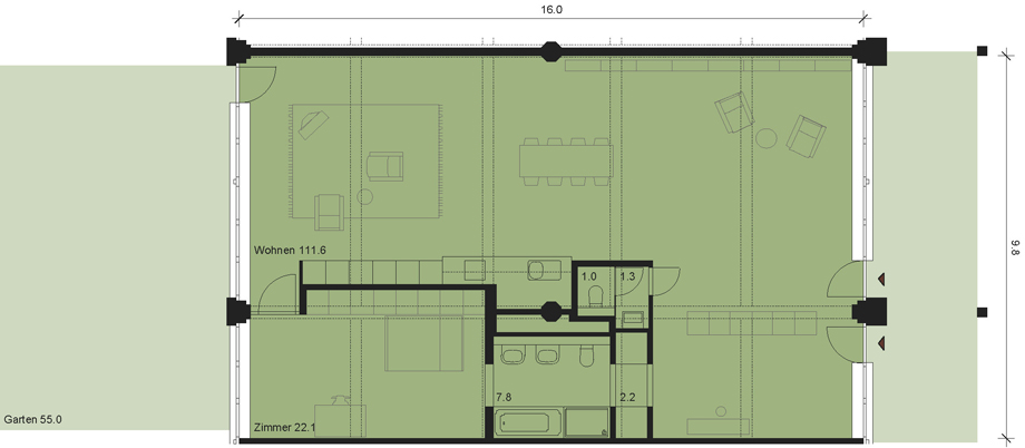 Grundriss Wohnung