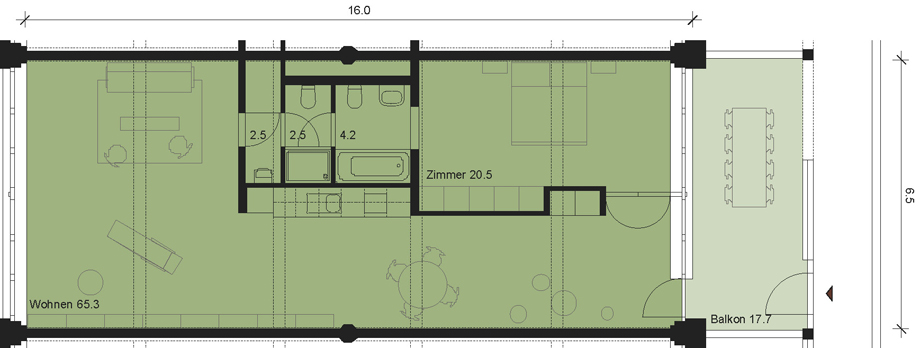 Grundriss Wohnung