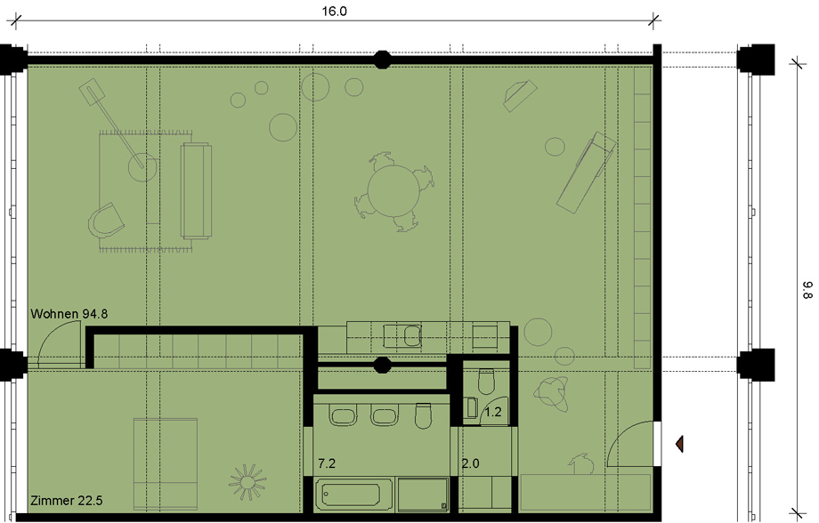 Grundriss Wohnung