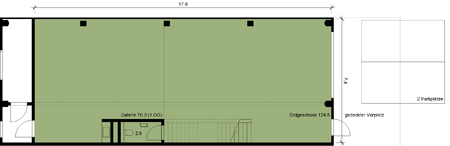 Grundriss Gewerbehalle